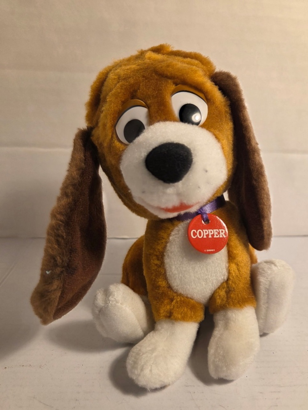 Disney Fox & The Hound Copper 6" Plush Doll VHS Exclusive Promo  Vintage